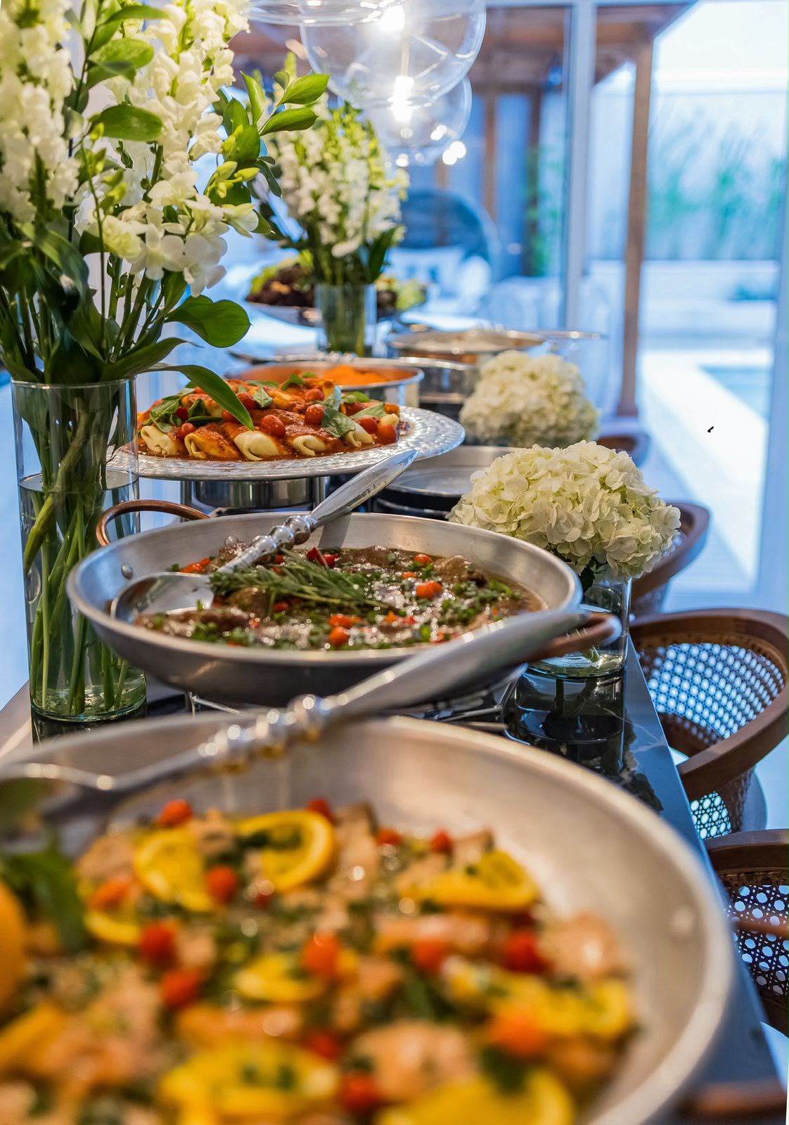 Buffet premium Vanille em evento corporativo